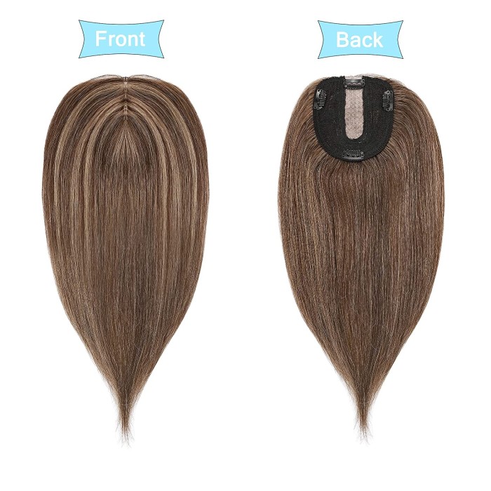 130% Density Real Human Hair Toppers For Women