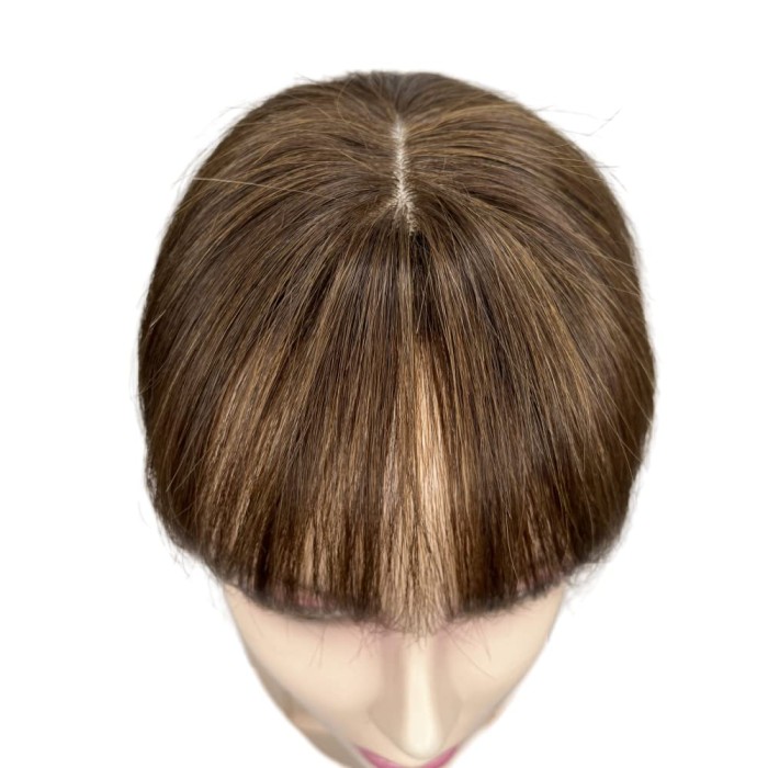 3D Air Bangs Women Mini Short Straight Hair Bangs Toupee Cover Gray Hair