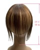 3D Air Bangs Women Mini Short Straight Hair Bangs Toupee Cover Gray Hair