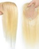 613 Blonde Human Hair Toppers For Women Clip In Toppers With Fringes