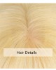 613 Blonde Human Hair Toppers For Women Clip In Toppers With Fringes