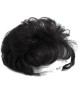 Short Curly Human Hair Topper With Front Bangs For Women