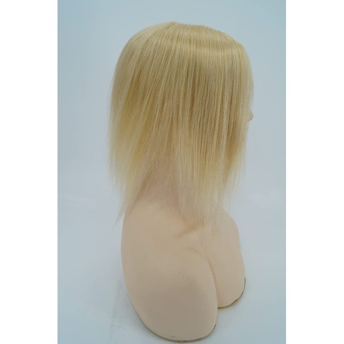 Human Hair Silk Base Hair Toppers For Women With Thinning Hair