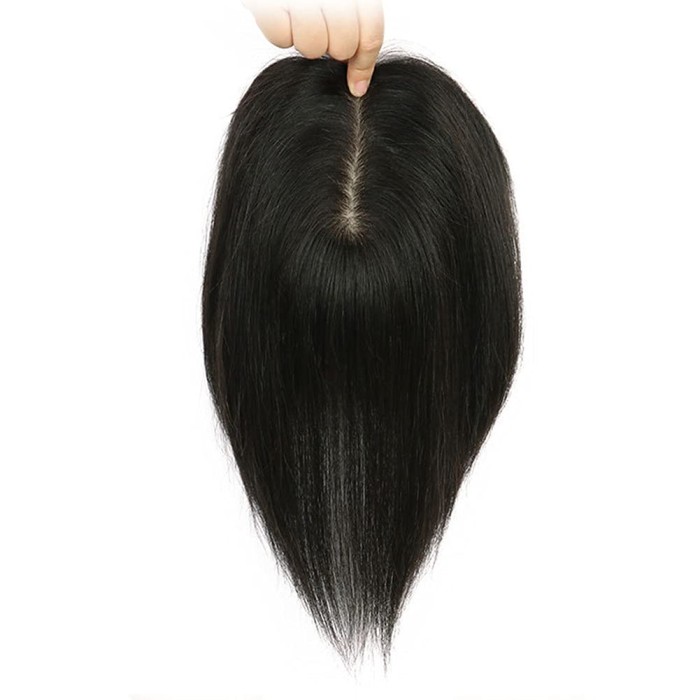 Real Human Hair Pu Thin Loss Hairpiece For Women