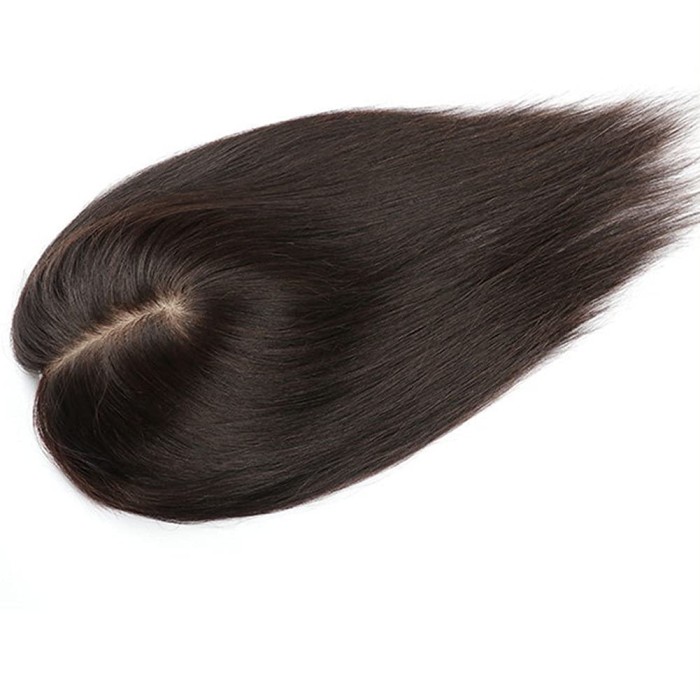 Real Human Hair Pu Thin Loss Hairpiece For Women