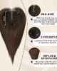 100% Real Human Hair Hand-Tied Swiss Lace Toppers with No Bangs for Hair Lossing/Thinning