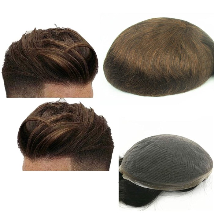 Human Hairpieces For Men With Super Thin Toupee