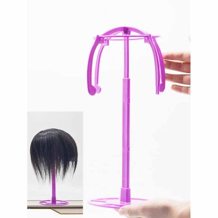 Wig Stand Collapsible Wig Holder for Multiple Wigs