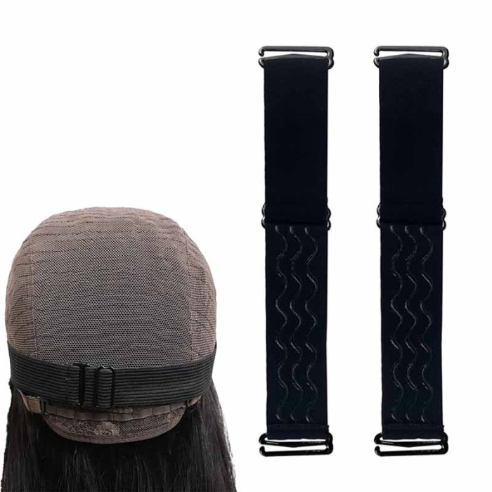 2 PCS Adjustable Nonslip Elastic Band for Wigs Removable