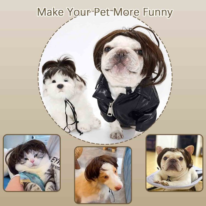 Funny Pet Hair Accessories Decoration for Halloween, Christmas, Parties