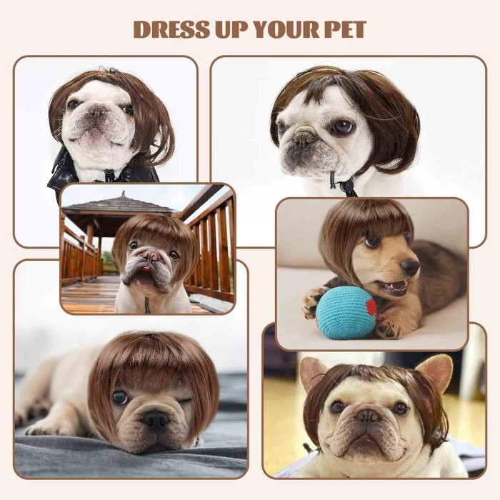 Funny Pet Hair Accessories Decoration for Halloween, Christmas, Parties