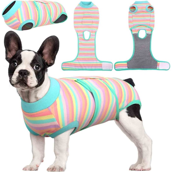 Soft Cotton Recovery Suit for Dogs Cats After Surgery herac007