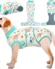 Soft Cotton Recovery Suit for Dogs Cats After Surgery herac008