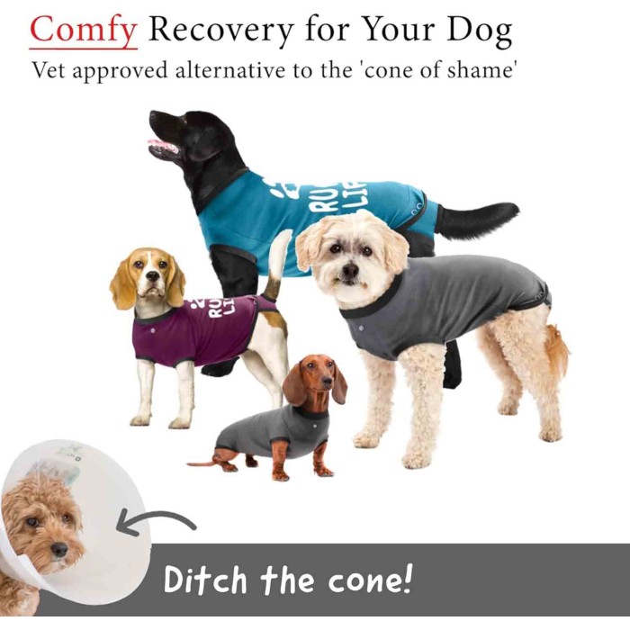 Soft Cotton After Surgery Dog Recovery Suit Female and Male