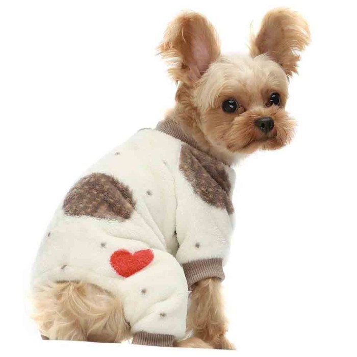 Fuzzy Dog Pajamas, Dog Winter Clothes