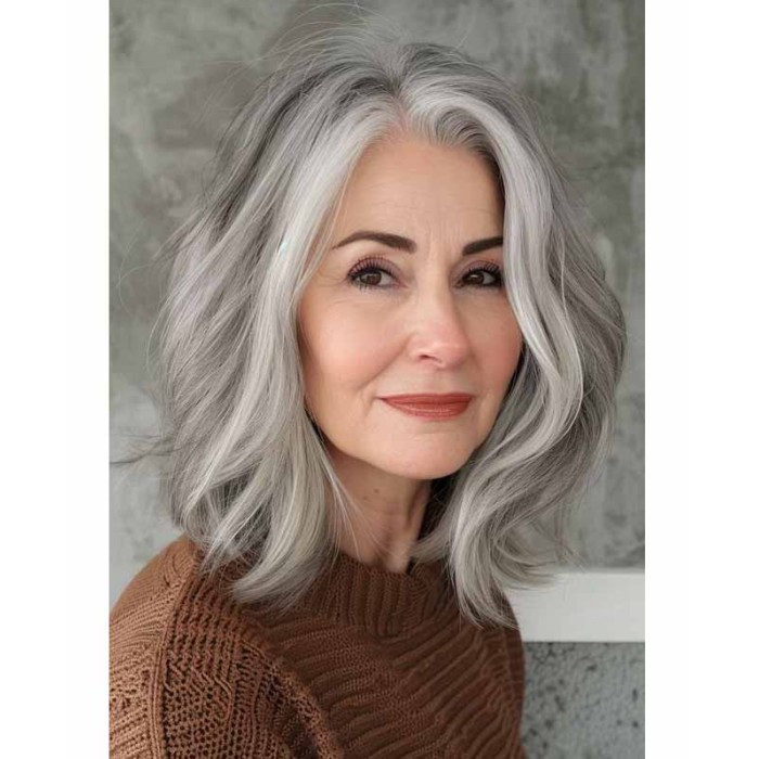 Real Hair Wigs for Older Ladies heraa015