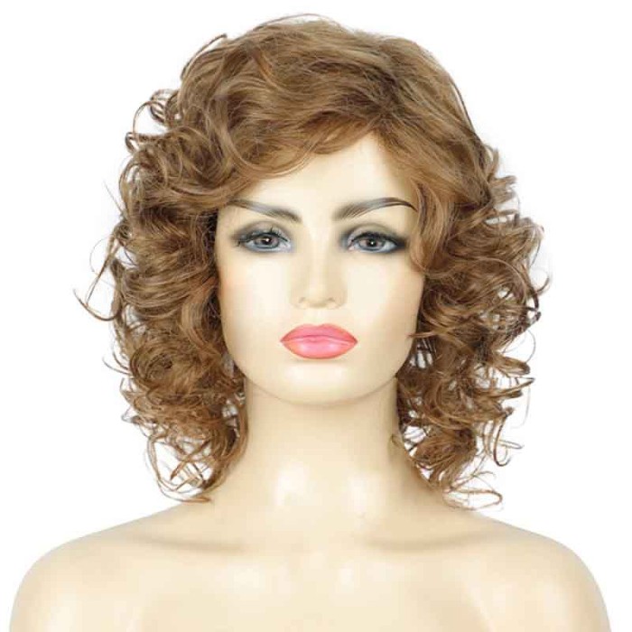 Fluffy Curly Short Human Hair Wig
