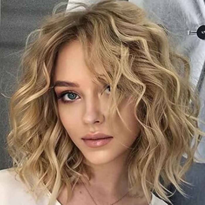 Fashionable Top Dyed Gradient Blonde Wig