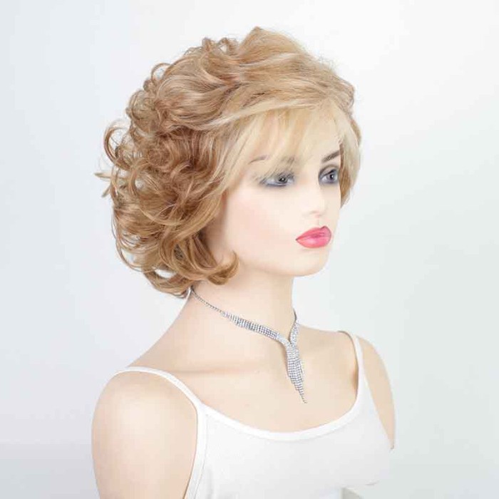 Fashion Ladies Short Curly Fluffy Temperament Wig