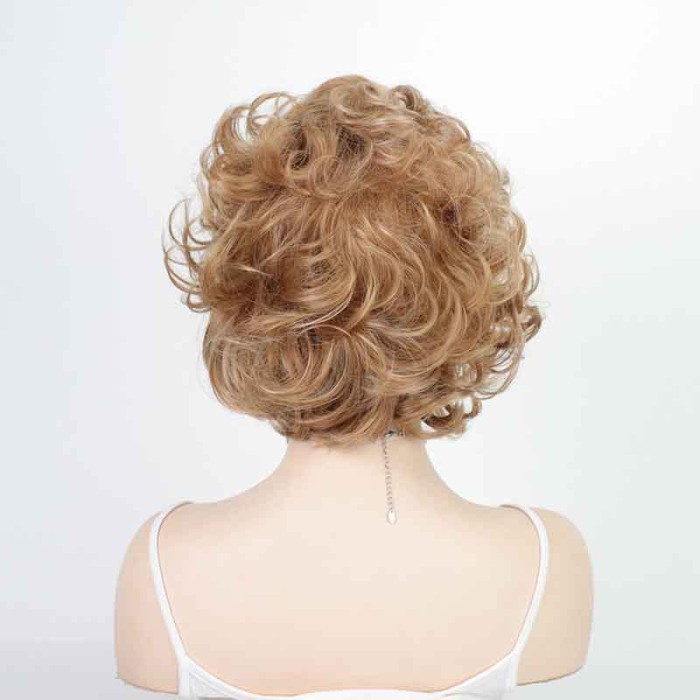 Fashion Ladies Short Curly Fluffy Temperament Wig